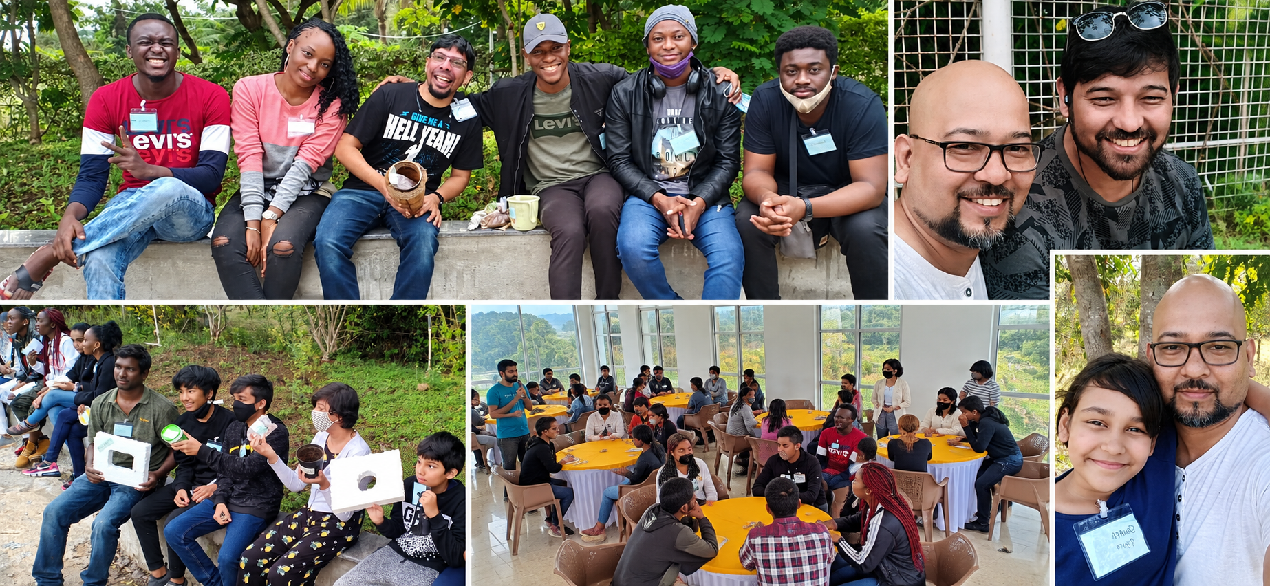 Young adults sharing fellowship during a youth ministry gathering